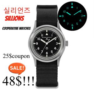 Militado ML13 시계 Miyota Super 2035 쿼츠 무브먼트 시계 K1 크리스탈 빛나는 100m 방수 스테인레스 스틸 손목 시계