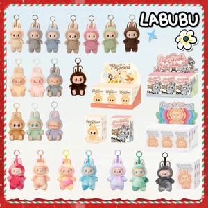 새로운 Labubu V3 몬스터 하트 비트 마카롱 에나멜 블라인드 박스 PVC 동상 데스크탑 장식 카와이 인형 어린이 생일 선물