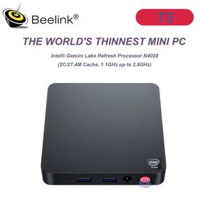 비링크 T5 미니 PC CPU 인텔 N4020 4GB DDR4 64GB EMMC WIFI 5 BT5.0 4K HD 듀얼 스크린 1000M 랜 오피스 데스크탑 게이머 컴퓨터