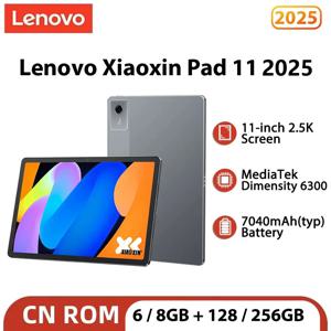 오리지널 중국 버전 레노버 샤오신 패드 11 2025 탭 128GB 256GB ROM MTK 디멘시티 6300 11인치 2.5K 화면 7040mAh WIFI 패드 태블릿