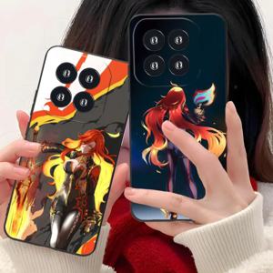겐신 임팩트 마후이카 샤오미 15 14 13 12 미 11 T 울트라 라이트 프로 S X 5G 컬러 프린팅 커버 휴대폰 고급 케이스