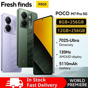 【월드 프리미어】POCO M7 Pro 5G 글로벌 버전 Dimensity 7025-Ultra 120Hz FHD+ 아이케어 AMOLED 디스플레이 50MP 카메라(OIS NFC 포함)