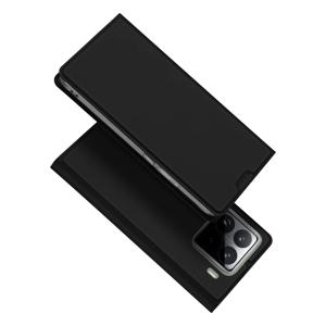 Xiaomi 15 Pro 케이스 DUX DUCIS Skin Pro 시리즈 가죽 스탠드 커버 카드 홀더 - 블랙