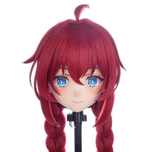 풀 헤드 밴드 잠금 수제 사용자 정의 인형 만화 캐릭터 Kig Cosplay Kigurumi 마스크 수지 일본 애니메이션 Kigurumi 마스크