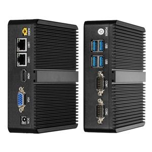 팬리스 미니 PC Intel Celeron J6412 2x기가비트 이더넷 2x RS232/RS485 HDMI VGA 미니 PCIE WiFi/4G 6x USB 지원 Windows Linux
