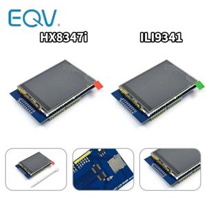 저항막 터치 패널 DIY 키트가있는 Arduino UNO 용 2.8 인치 3.3V 300mA TFT LCD 쉴드 터치 디스플레이 모듈