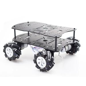 DC 12V 인코더 모터가 있는 메카넘 휠 RC 로봇 자동차 섀시, 아두이노 라즈베리 파이 DIY 프로젝트 스템 장난감, 15KG 하중, 4WD, 80mm
