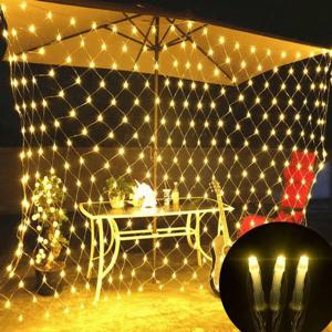 그물 LED 문자열 조명 8 모드 220V 1.5x1.5m 3X2M 2X2M 축제 크리스마스 장식 새해 웨딩 파티 방수