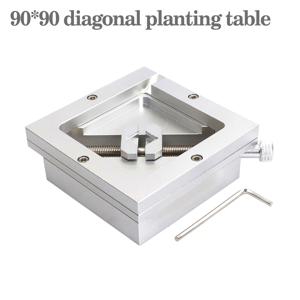 90mm 실버 볼 심기 테이블 BGA 스틸 메쉬 템플릿 브래킷 PCB 칩 용접 재 작업 수리 고정 장치 용 Foxture 고정 장치