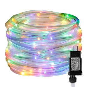 10M 20M 30M LED 튜브 로프 문자열 빛 야외 방수 8 모드 크리스마스 갈 랜드 요정 조명 정원 마당 경로 트리 장식