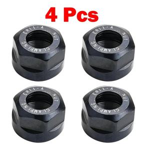 4pcs ER11 A 유형 콜릿 클램핑 너트 척 너트 ER 콜릿 밀링 CNC 척 홀더 CNC 선반 밀링 커터 라우터 비트 홀더