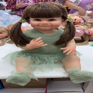 NPK 55CM 전신 부드러운 실리콘 다시 태어난 유아 인형 Raya 실물 같은 소프트 터치 어린이를위한 고품질 인형 선물