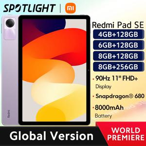 【월드 프리미어】Redmi Pad SE Xiaomi 글로벌 버전 Mi Tablet Snapdragon ®   680 쿼드 스피커 8000mA Dolby Atmos ®   90Hz 11인치 디스플레이