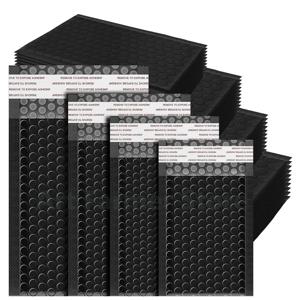 50pcs 포장 가방 검은 중소기업 용품 포장용 배송 가방 버블 메일러 배달 패키지 봉투 우편물