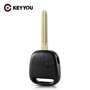 KEYYOU 1 사이드 버튼 TOY43 블레이드 자동차 키 쉘 Toyota Avensis Estima / Tarago Celica Corolla Camry Echo Kluger 무료 배송
