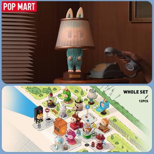 팝 마트 몬스터 거의 숨겨진 시리즈 미스터리 박스 by Kasing Lung 1PC/12PCS POPMART 블라인드 박스 Labubu 액션 피규어 귀여운 장난감