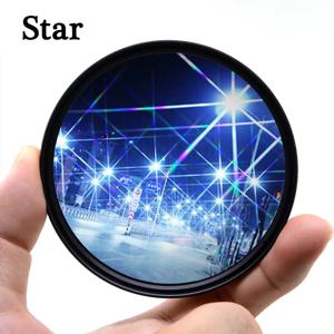 KnightX 효과 스타 필터 라인 52mm 55mm 58mm 67mm 77mm 카메라 렌즈 필터 Canon Eos Sony Nikon 사진 사진