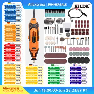 HILDA 조각사 전기 드릴 조각 유연한 샤프트가있는 Dremel 로타리 도구 기계 새로운 스타일 가변 속도 미니 드릴