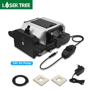 LASER TREE 레이저 헤드 에어 어시스트용 전자기 공기 펌프, 저소음 압축기, 공기 흐름 조절 가능, 24V, 신제품