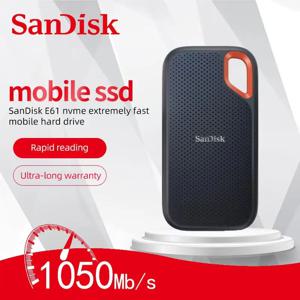 100% 정품 SanDisk 휴대용 외장 SSD 하드 드라이브, 노트북용 솔리드 스테이트 디스크, 1050M HHD 하드 드라이브, 2TB, 1TB, 500GB 속도