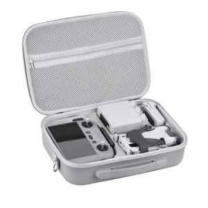 Mini 4 Pro RC 2 케이스, DJI Mini 4 Pro Fly More 콤보 드론 RC2 컨트롤러 키트용 대용량 휴대용 PU 가죽 보관 가방
