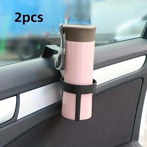 2Pcs 휴대용 자동차 컵 홀더 유니버설 창 음료 병 홀더 스탠드 컨테이너 후크 자동차 트럭 인테리어 액세서리 장식