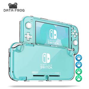 DATA FROG Nintendo Switch Lite 게임 콘솔 풀 커버 크리스탈 케이스 미끄럼 방지 보호 NS 액세서리