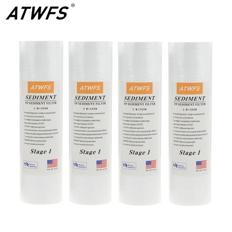 ATWFS 정수기 필터 5 마이크론 4 x 10