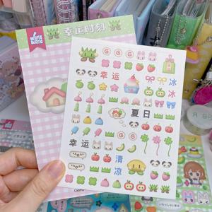 Kawaii 스티커 스크랩북 편지지 장식 재료 스티커 저널 플래너를위한 귀여운 데칼 스티커 DIY 전화 노트북