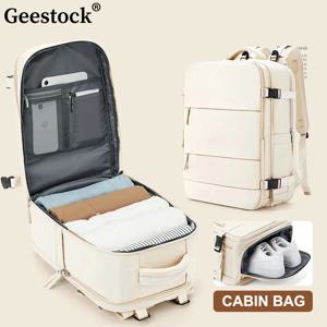 Geestock mochilas 여행 배낭 40x20x25 캐빈 가방 노트북 배낭 수하물 비행기 배낭 방수 Schoolbag 운반