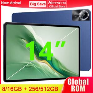 2025 신형 14인치 대화면 안드로이드 14 태블릿 PC 16GB+512GB 전화 통화 가능 5G 와이파이 키즈 패드 교육용 온라인 수업용 태블릿