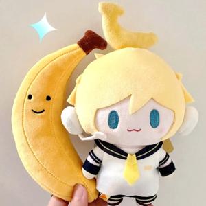 하츠네 미쿠 플러시 장난감 키 체인 Kagamine Len Rin 배낭 매력 애니메이션 주변 장치 귀여운 인형 인형 가방 장식 생일 선물