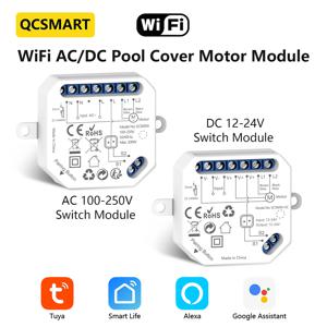 Tuya 스마트 라이프 WiFi 풀 커버 모터 스위치 컨트롤러 모듈 Google 홈 Alexa를 통한 AC 및 DC 호환 음성 제어