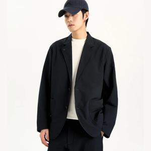 난카 드라이 클럽 재킷 가볍고 얇은 캐주얼 일본 스타일 수트 버튼 전자 라이터 재킷 젊은층 인기 루즈핏 긴팔