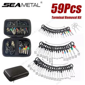 SEAMETAL 자동차 터미널 제거 키트, 범용 와이어 플러그 커넥터 추출기 풀러 핀 제거기, 수리 분해 도구, 59 개