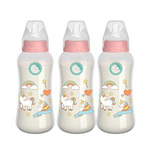 Dr.isla 아기 젖병, 넓은 입 신생아 젖병, 신생아 패턴 아기 컵, BPA 프리, 150, 240ml, 3 개