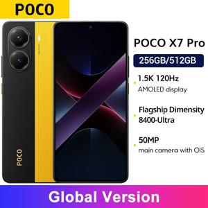 글로벌 버전 포코 X7 프로 스마트폰 디멘션 8400-울트라 6000mAh 90W 하이퍼차지 6.67 인치 AMOLED 디스플레이, NFC 샤오미 하이퍼OS 2