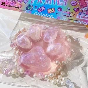 귀여운 고양이 발 Squishy 장난감 - TPR 느린 리바운드 스트레스 릴리프 짜기 장난감 어린이 선물 성인 사무실 Fidget 장난감