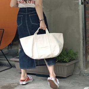 딥 블루 데님 비대칭 하이 웨이스트 A라인 미니 스커트 여성 여름 플러스 사이즈 슬리밍 롱 스플릿 스커트