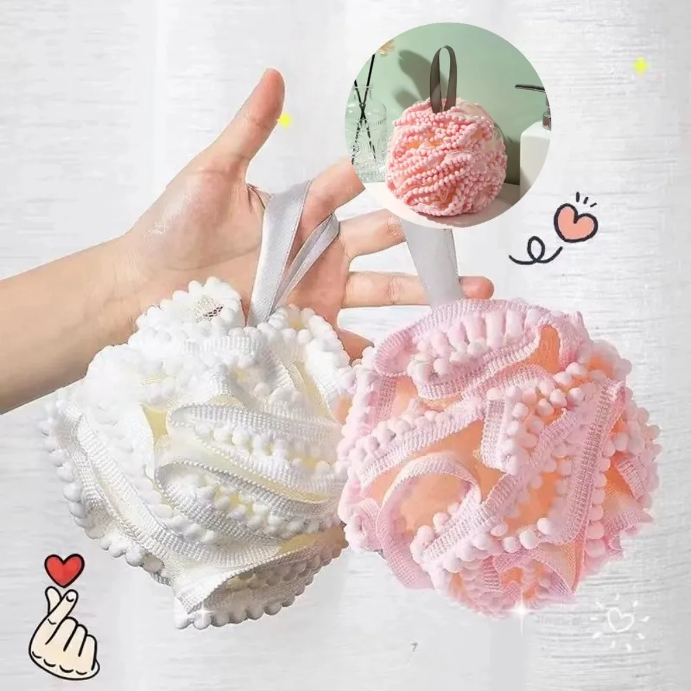 부드러운 입욕 꽃 포밍 스폰지 버블 위스프 바디 엑스 폴리 에이 팅 샤워 플라워 메쉬 볼 바디 워시 스킨 클리너 목욕 용품
