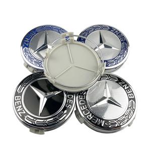 4pcs 75mm 자동차 휠 센터 캡 림 허브 캡 메르세데스 벤츠 W204 205 A B C E S CLA CLK ML GLK GLA GLB GLC CLAS 액세서리