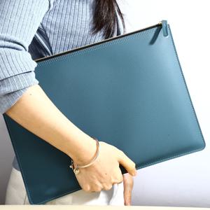 가죽 비즈니스 A4 파일 폴더 지퍼 문서 가방 계약 파일 주최자 서류 가방 포트폴리오, 계약/송장 보관용 가방