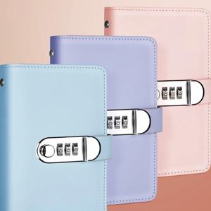 50 매 돈 절약 바인더 PU 가죽 리필 형 플래너 주최자 현금 봉투 저축 핸드북 계정 도서