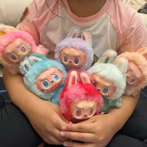 새로운 2025 Labubu V3 괴물 에너지 시리즈 비닐 펜던트 블라인드 박스 카와이 그림 얼굴 인형 키 체인 장식 선물