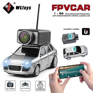 WLtoys 6401 미니 RC 자동차 1:64 720P FPV 카메라 Wifi APP 제어 최신 RC 레이싱 자동차 장난감 소년 소녀를위한 어린이 선물