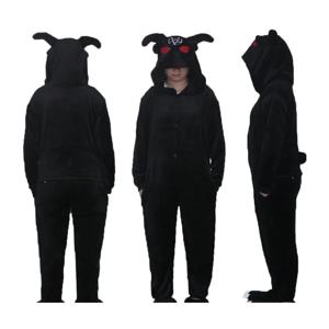 검은 양 Onesies Kugurumi 만화 동물 고양이 잠옷 코스프레 의상 성인 재미 있은 잠옷 겨울 점프 슈트 Onepiece