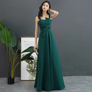 우아한 그린 이브닝 드레스 여성용 롱 싱글 숄더 호스티스 드레스, 연회 파티 섹시 정장 드레스 중국산 메쉬 원단