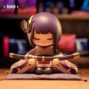 Genshin Impact Raiden Shogun 테마 Collectible Figure Acgl 팬을위한 정통 데스크탑 장식 인형 게임 영감 장난감 피규어