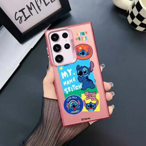 디즈니 스티치 귀여운 소프트 커버 케이스 삼성 갤럭시 S22 울트라 S23 S20 FE S21 S24Ultra 노트 20 울트라 S25Plus S25 S20 S24 FE