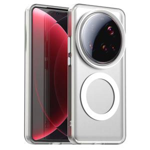 Xiaomi 15 Pro Mi 15 Ultra 5G 용 고급 매트 캔디 케이스 자기 Magsafe 무선 충전 투명 커버